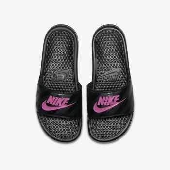 Nike Benassi - Női Szandál - Fekete/Fekete/Rózsaszín